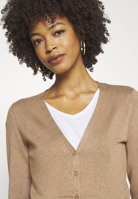 Z62T818 Women Anna Field Cardigan Camel