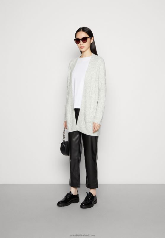 Z62T821 Women Anna Field Cardigan Mottled Grey