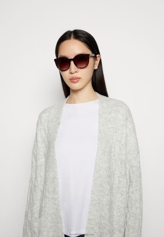 Z62T821 Women Anna Field Cardigan Mottled Grey