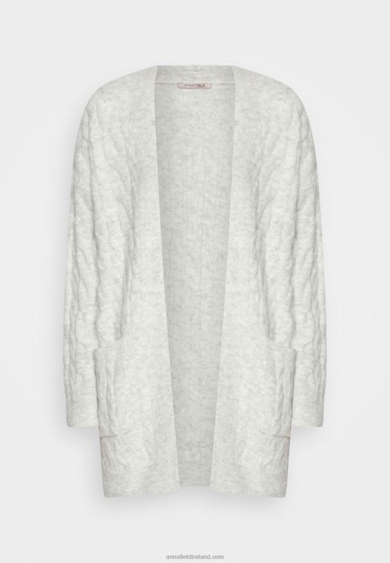 Z62T821 Women Anna Field Cardigan Mottled Grey