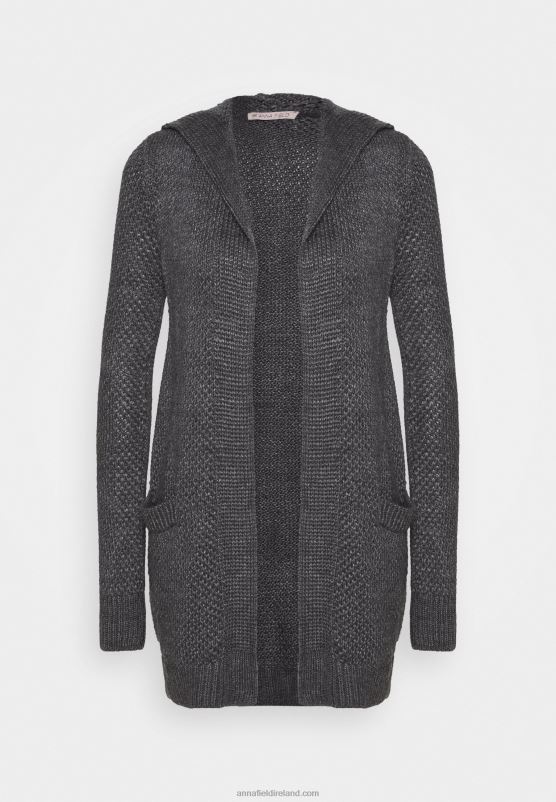 Z62T823 Women Anna Field Cardigan Dark Grey Melange