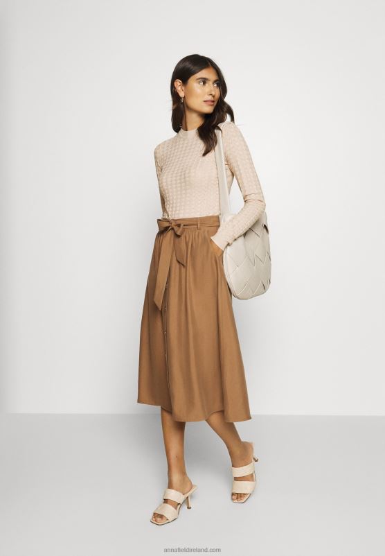 Z62T836 Women Anna Field Jumper Light Tan Melange