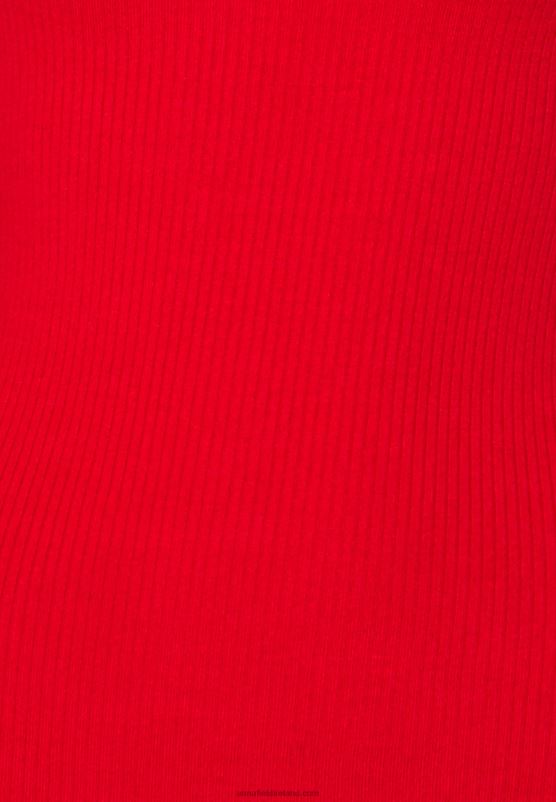 Z62T842 Women Anna Field Button Detail Jumper Red