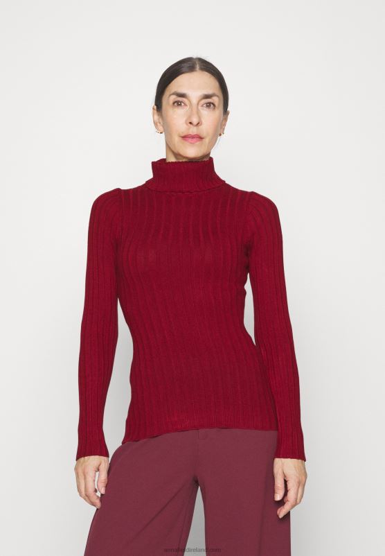 Z62T843 Women Anna Field Jumper Dark Red