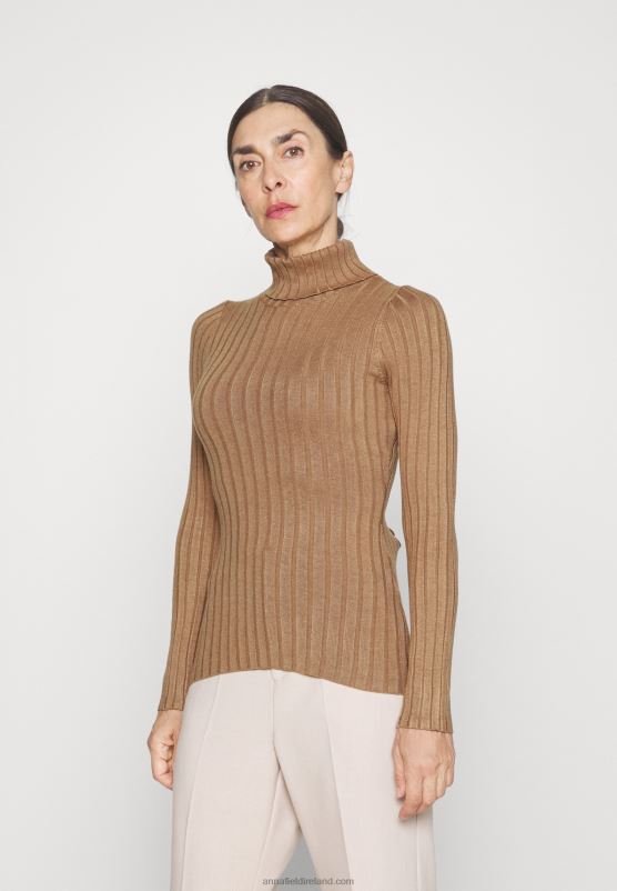 Z62T845 Women Anna Field Jumper Camel