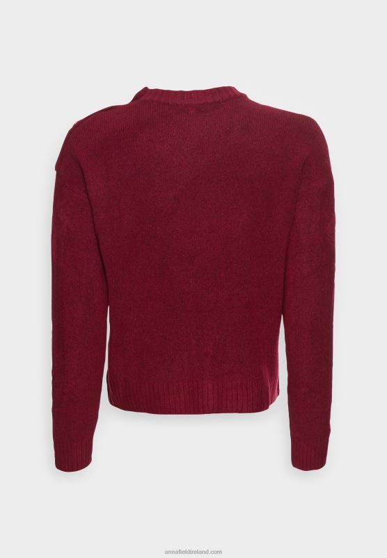 Z62T846 Women Anna Field Jumper Bordeaux