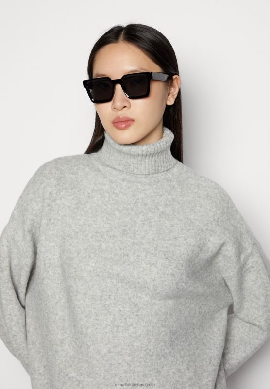 Z62T849 Women Anna Field Jumper 112 Mottled Grey