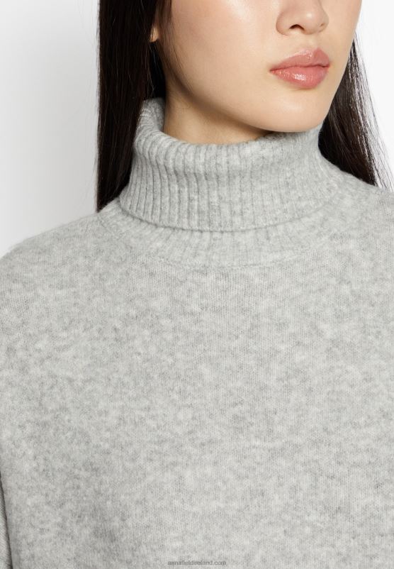 Z62T849 Women Anna Field Jumper 112 Mottled Grey