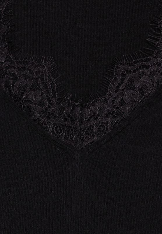 Z62T856 Women Anna Field Lace Jumper Black
