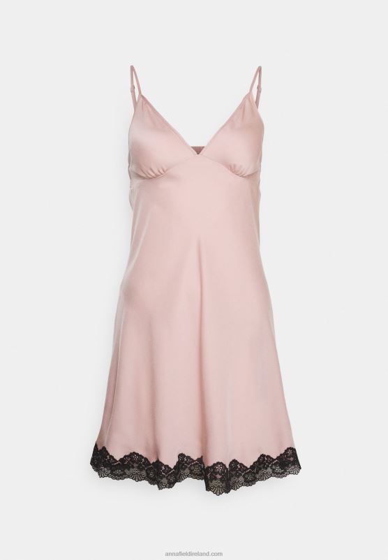 Z62T1041 Women Anna Field Nightie Pink/Black