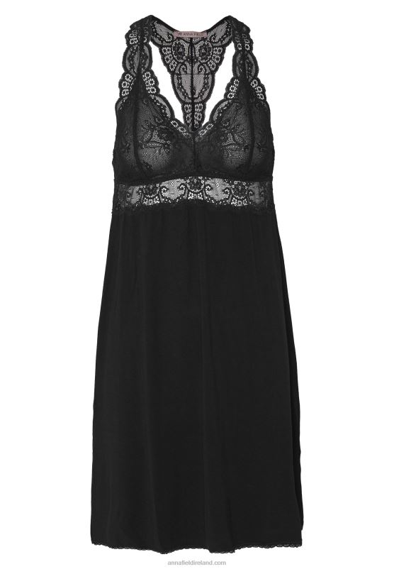 Z62T1049 Women Anna Field Anna Viscose Dress Nightie Black
