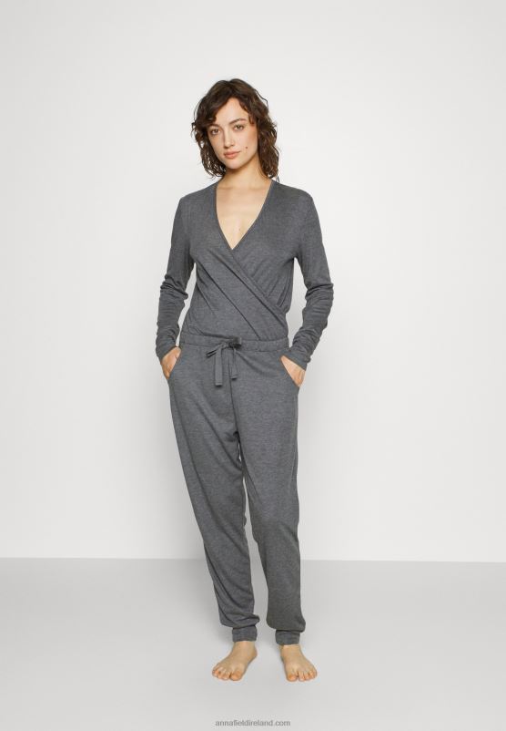 Z62T1058 Women Anna Field Pyjamas Dark Grey