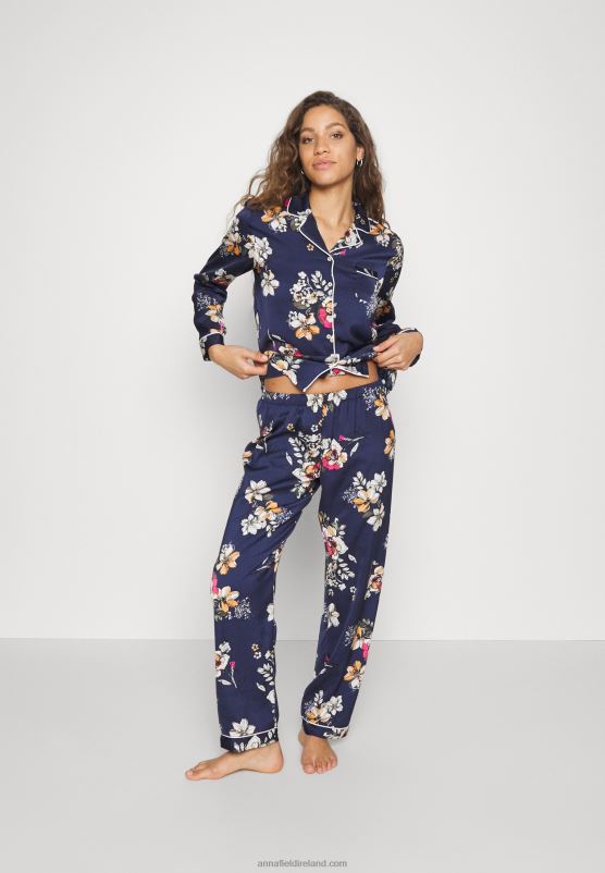 Z62T1070 Women Anna Field Set Pyjamas Dark Blue