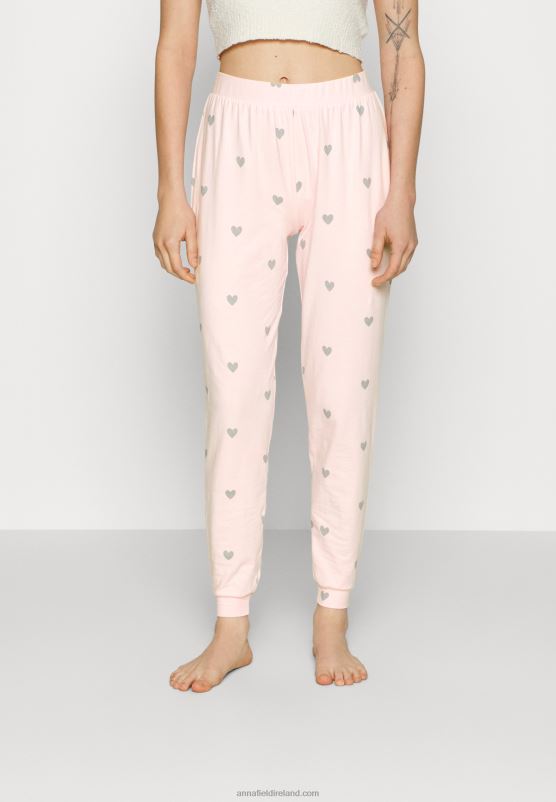 Z62T1076 Women Anna Field 2 Pack Pyjama Bottoms Pink/Grey