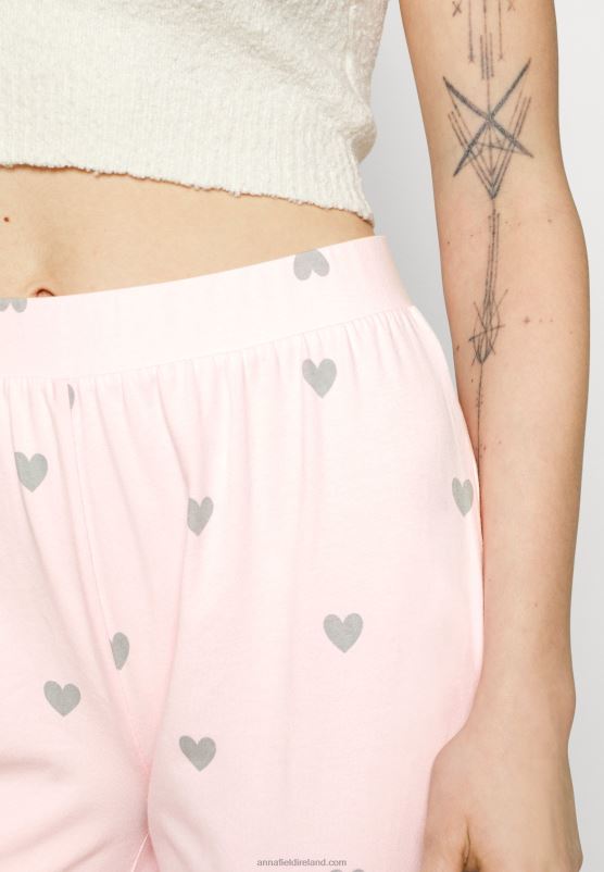 Z62T1076 Women Anna Field 2 Pack Pyjama Bottoms Pink/Grey