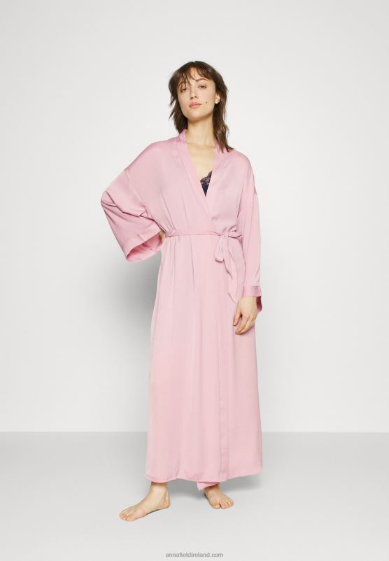 Z62T1080 Women Anna Field Bridal Dressing Gown Dressing Gown Pink