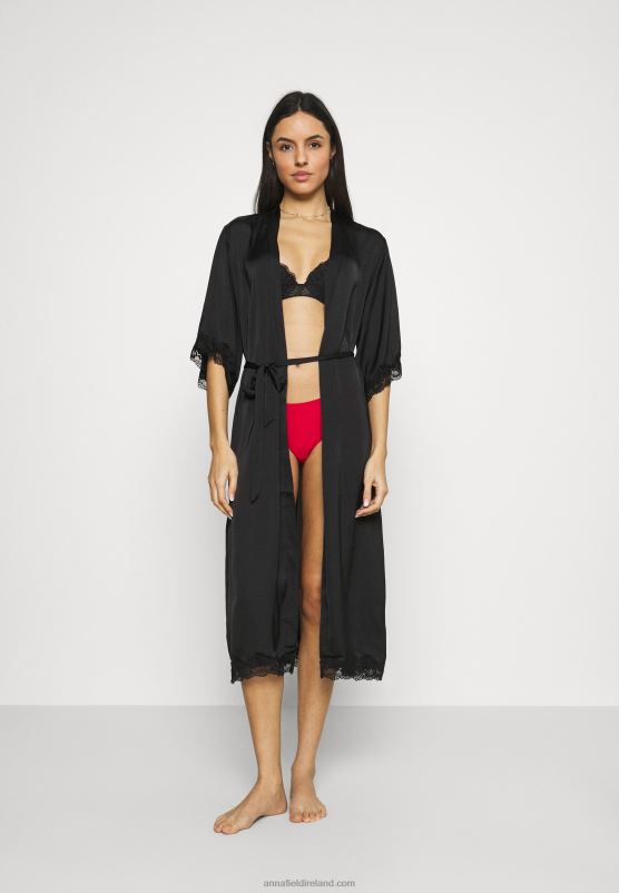 Z62T1083 Women Anna Field Dressing Gown Black