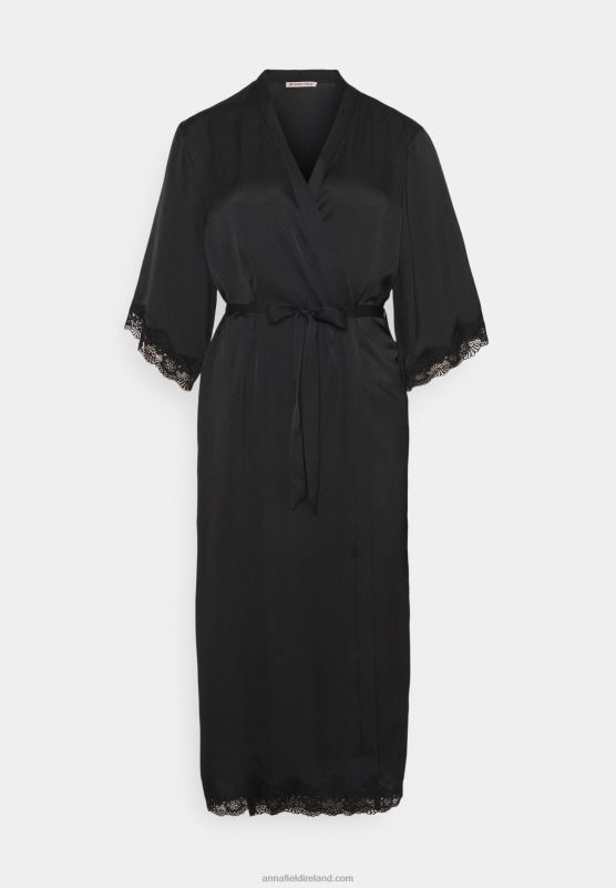 Z62T1083 Women Anna Field Dressing Gown Black