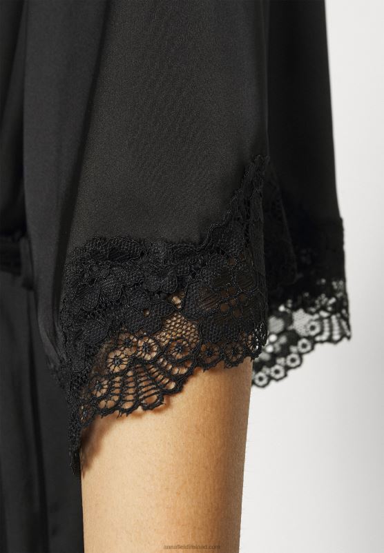 Z62T1083 Women Anna Field Dressing Gown Black