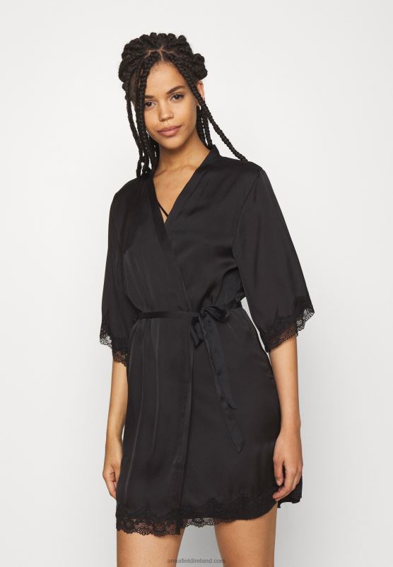Z62T1085 Women Anna Field Dressing Gown Black