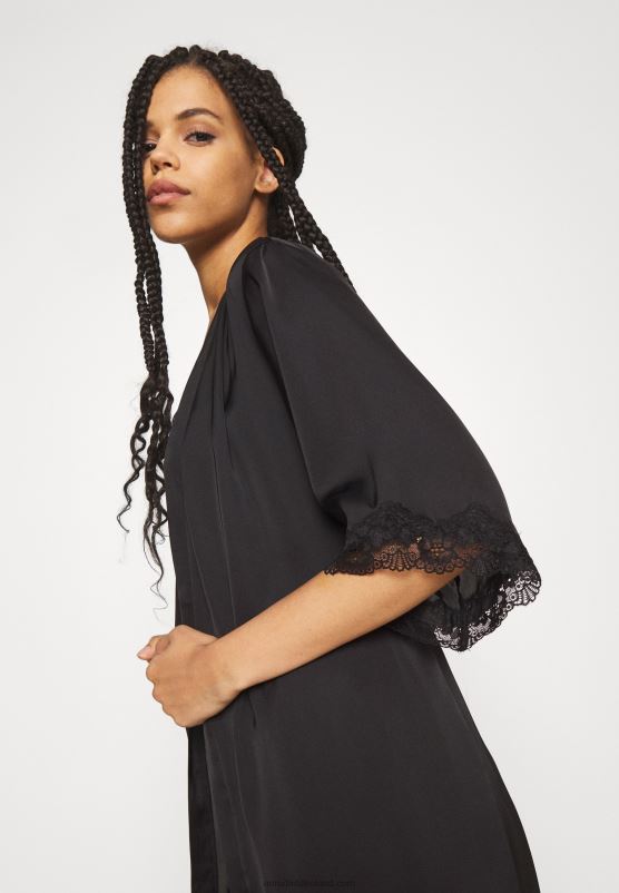 Z62T1085 Women Anna Field Dressing Gown Black