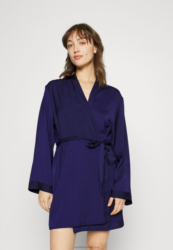 Z62T1089 Women Anna Field Dressing Gown Blue