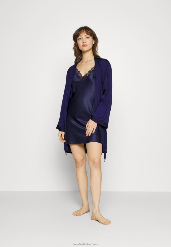 Z62T1089 Women Anna Field Dressing Gown Blue