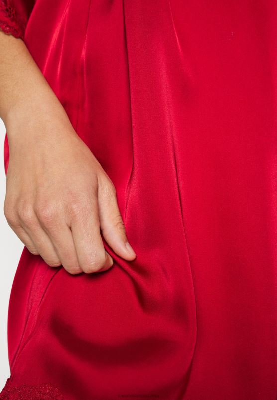 Z62T1092 Women Anna Field Dressing Gown Red