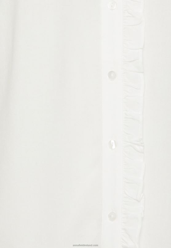 Z62T677 Women Anna Field Button-Down Blouse Off-White