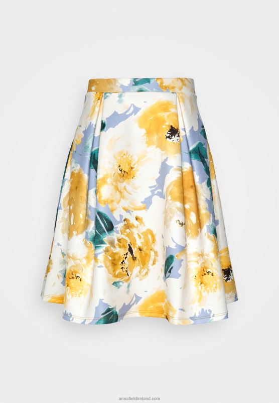 Z62T775 Women Anna Field Pleated Skirt Multi-Coloured