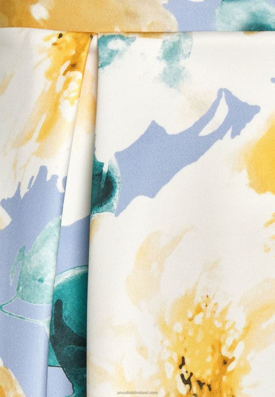 Z62T775 Women Anna Field Pleated Skirt Multi-Coloured