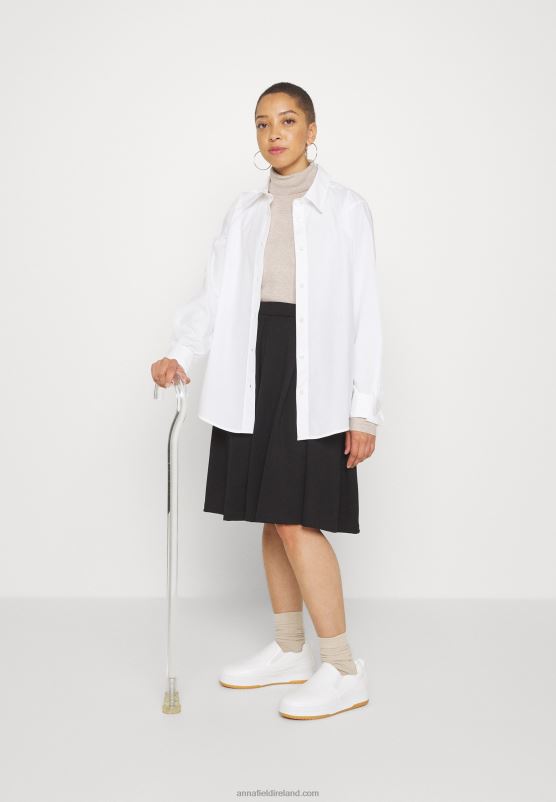 Z62T779 Women Anna Field Pleated Skirt Black