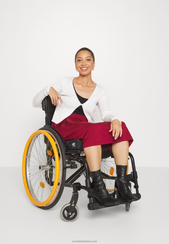 Z62T780 Women Anna Field Pleated Skirt Red