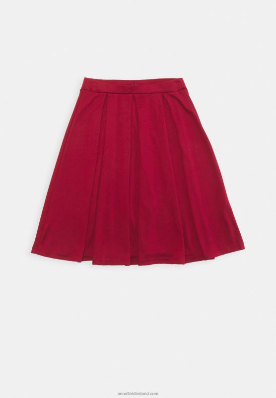 Z62T780 Women Anna Field Pleated Skirt Red