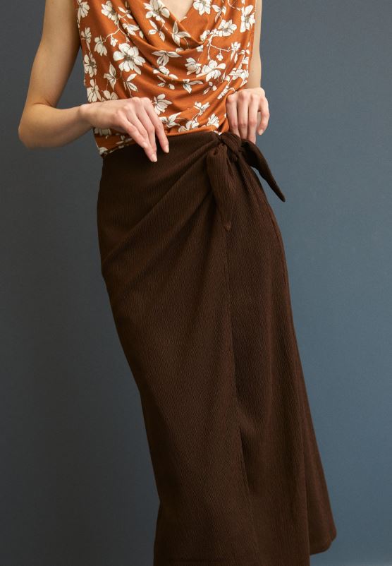 Z62T781 Women Anna Field A-Line Skirt Brown