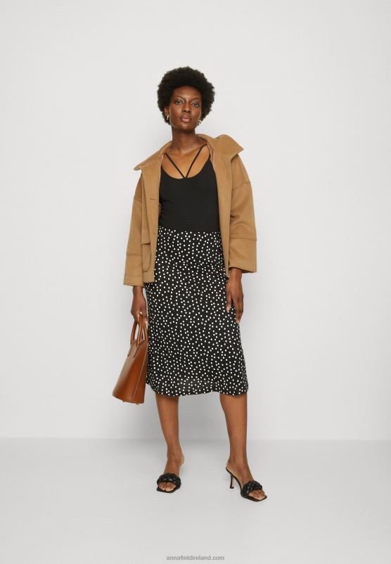 Z62T790 Women Anna Field A-Line Skirt Black