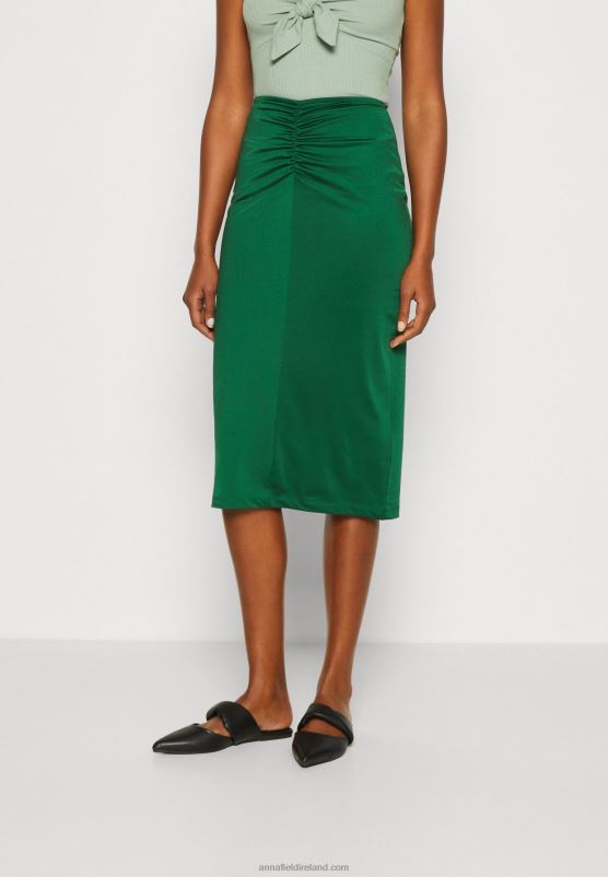 Z62T801 Women Anna Field Pencil Skirt Dark Green