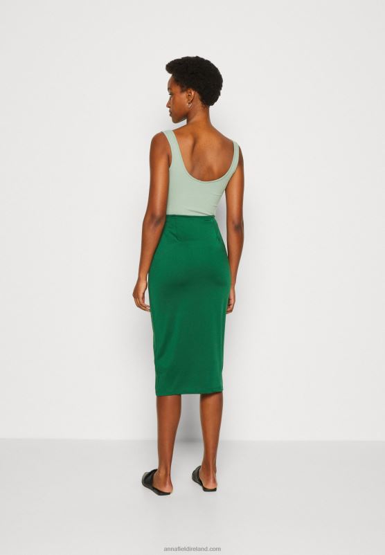 Z62T801 Women Anna Field Pencil Skirt Dark Green