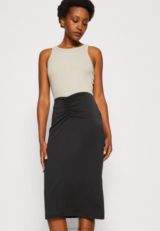 Z62T802 Women Anna Field Pencil Skirt Black