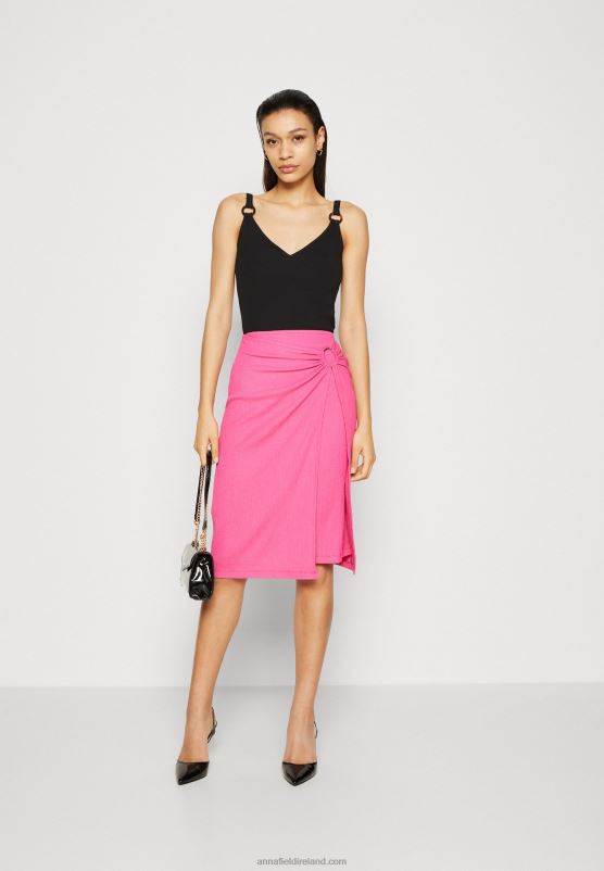 Z62T805 Women Anna Field Wrap Skirt Pink