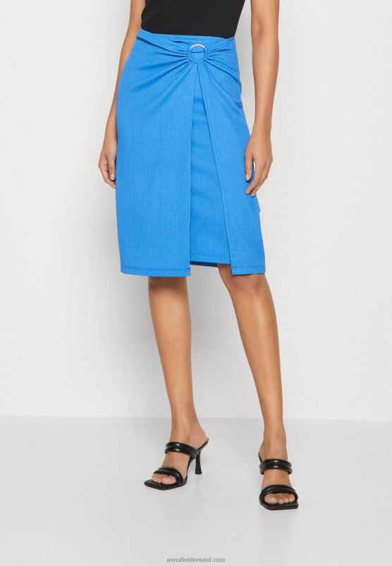 Z62T807 Women Anna Field Wrap Skirt Blue
