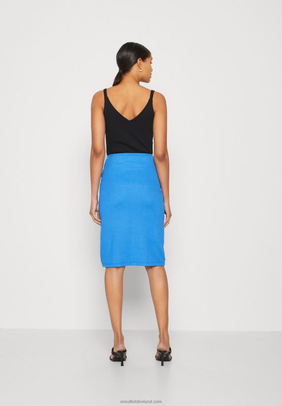 Z62T807 Women Anna Field Wrap Skirt Blue