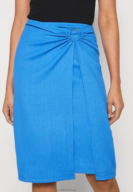 Z62T807 Women Anna Field Wrap Skirt Blue