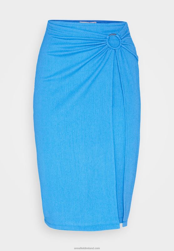 Z62T807 Women Anna Field Wrap Skirt Blue