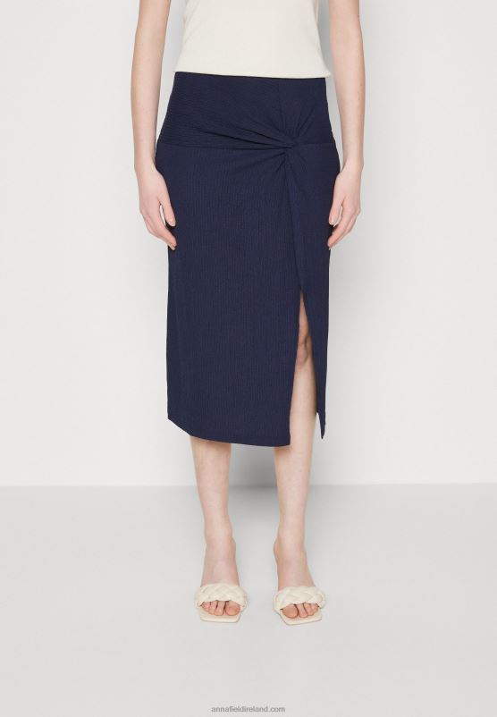 Z62T810 Women Anna Field Pencil Skirt Dark Blue