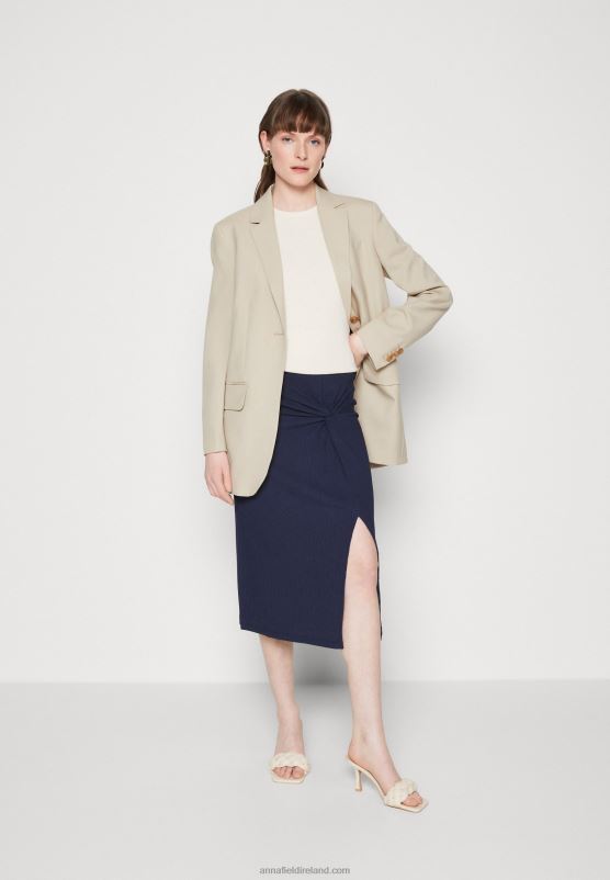 Z62T810 Women Anna Field Pencil Skirt Dark Blue