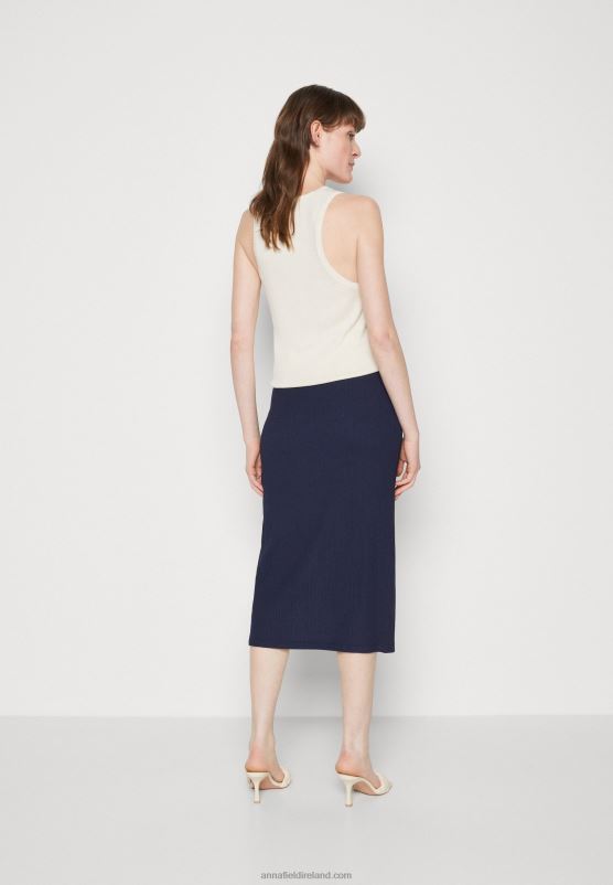 Z62T810 Women Anna Field Pencil Skirt Dark Blue