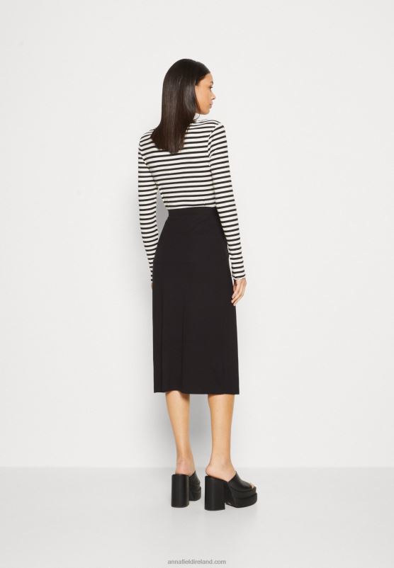 Z62T813 Women Anna Field Wrap Skirt Black