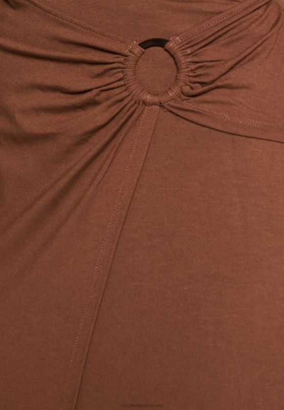 Z62T814 Women Anna Field Wrap Skirt Dark Brown