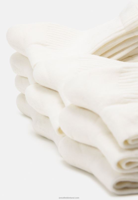 Z62T1122 Women Anna Field 10 Pack Socks Off White